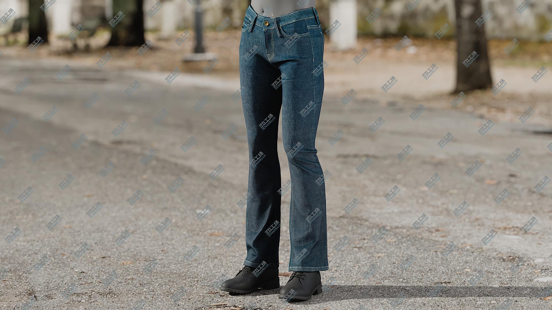 images/goods_img/202104091/Women's Jeans with Boots 3D model/1.jpg